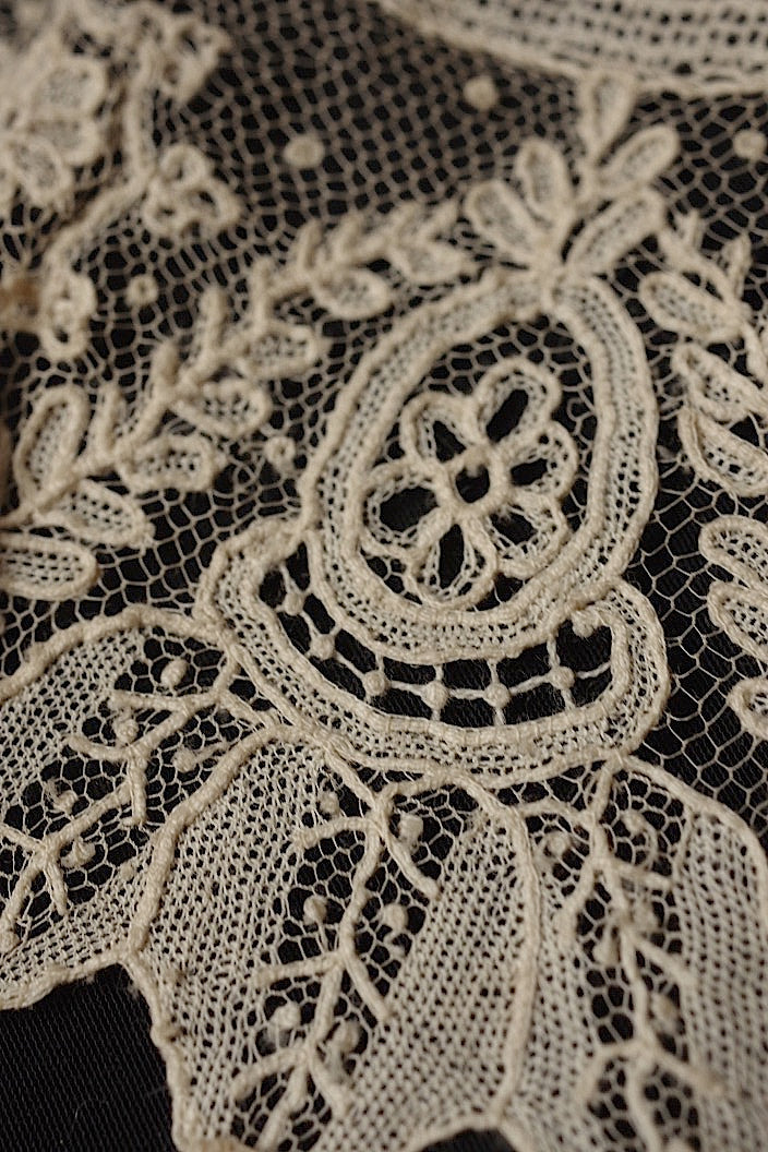 dentelle antique antique lace Bruxel 40+45+53cm