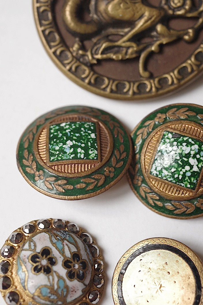 boutons antique antique button lots3