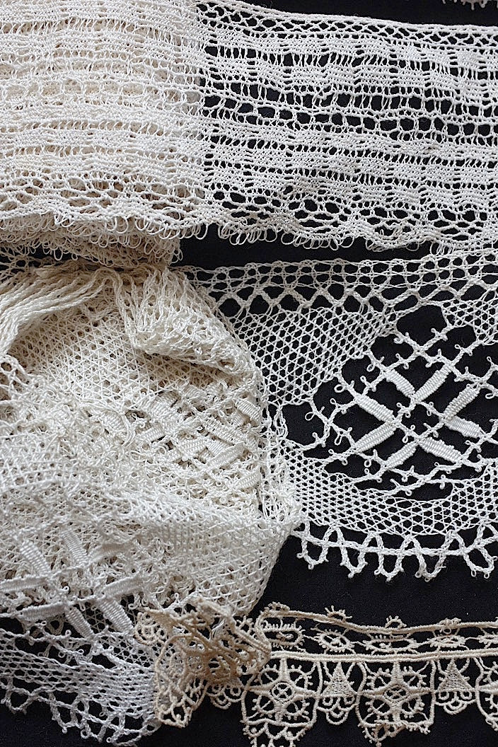 dentelle antique antique lace material lots4