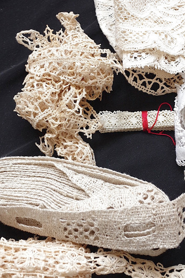 dentelle antique antique lace material lots4