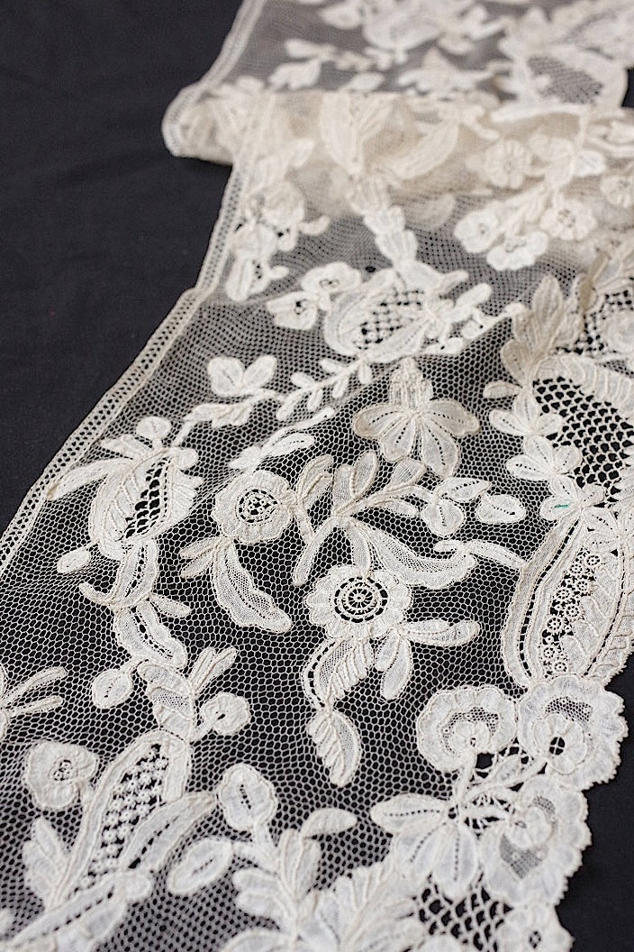 dentelle antique アンティークレース デヴォンハギレ1