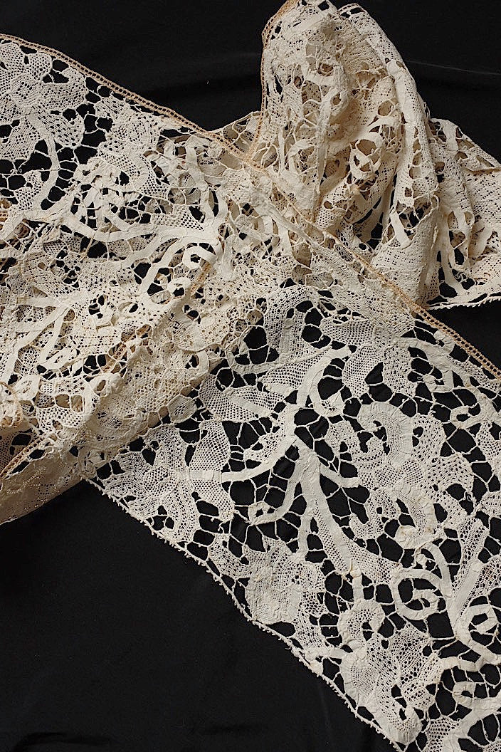 dentelle antique antique lace Flemish 206cm