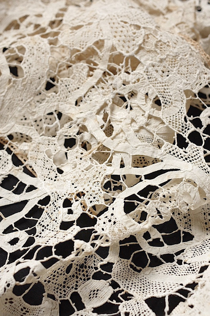 dentelle antique antique lace Flemish 206cm