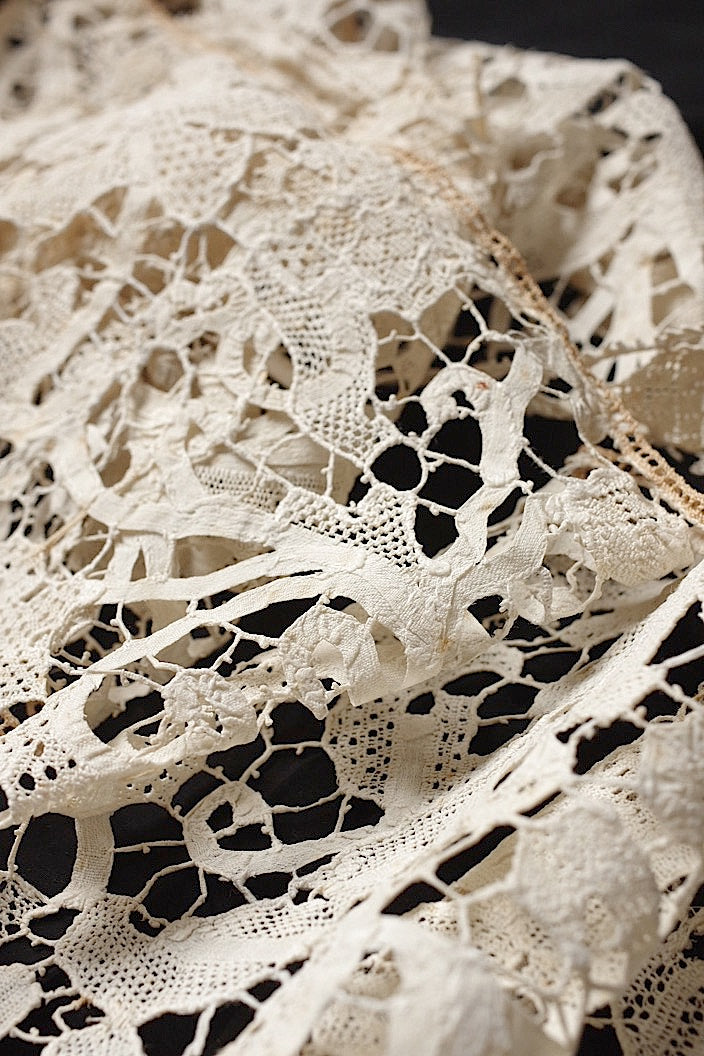 dentelle antique antique lace Flemish 206cm