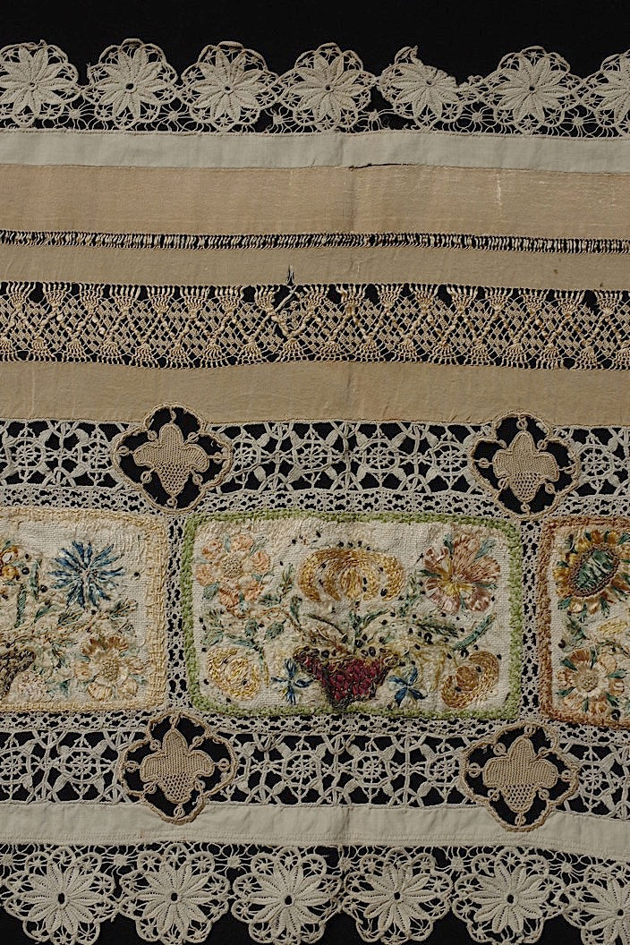 dentelle antique アンティークレース 刺繍クロス