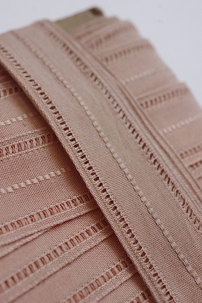 ruban antique antique ribbon pink beige
