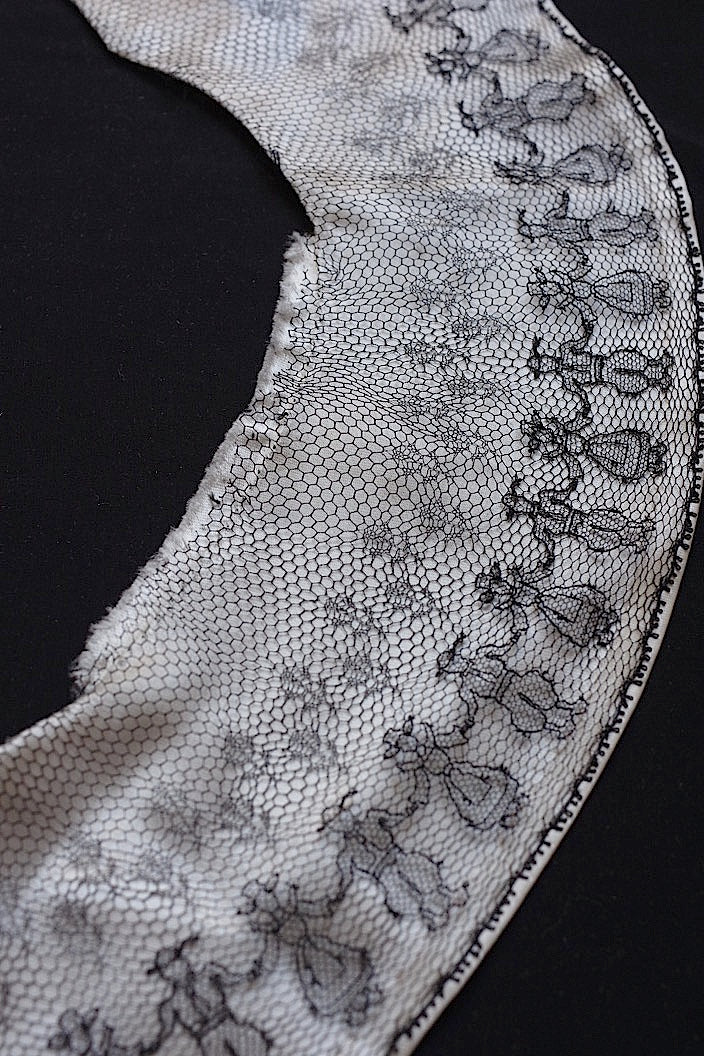 dentelle antique antique lace pleats human pattern