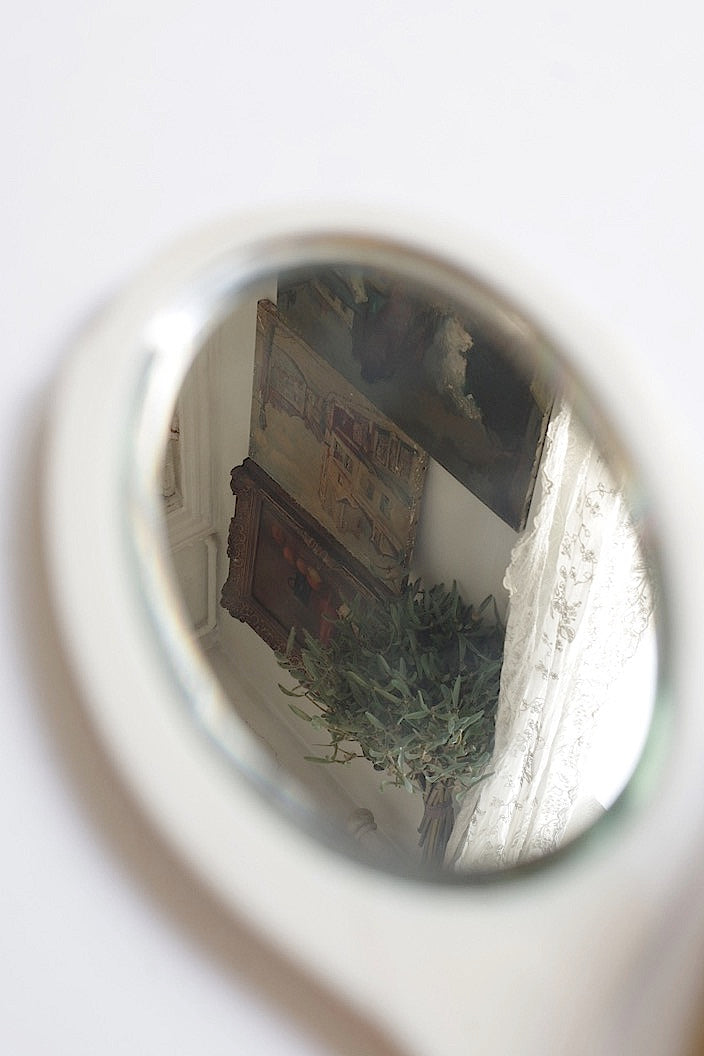 miroir+brosse antique アンティーク鏡 ブラシ .FR a l'epoque