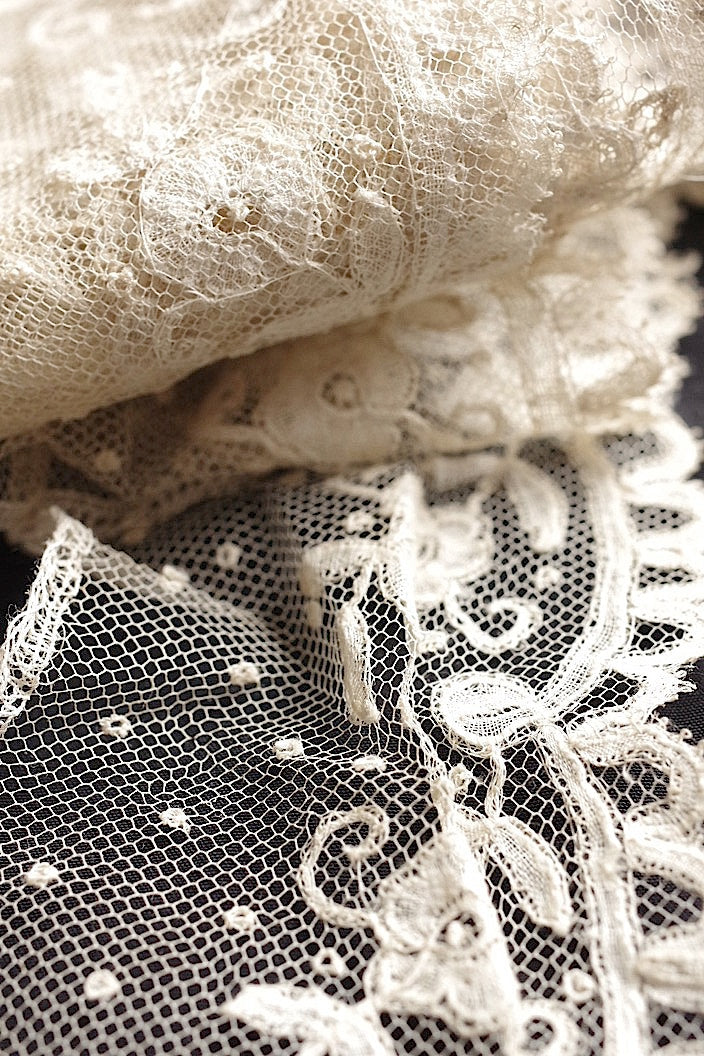 dentelle antique antique lace application angletail 2 pieces