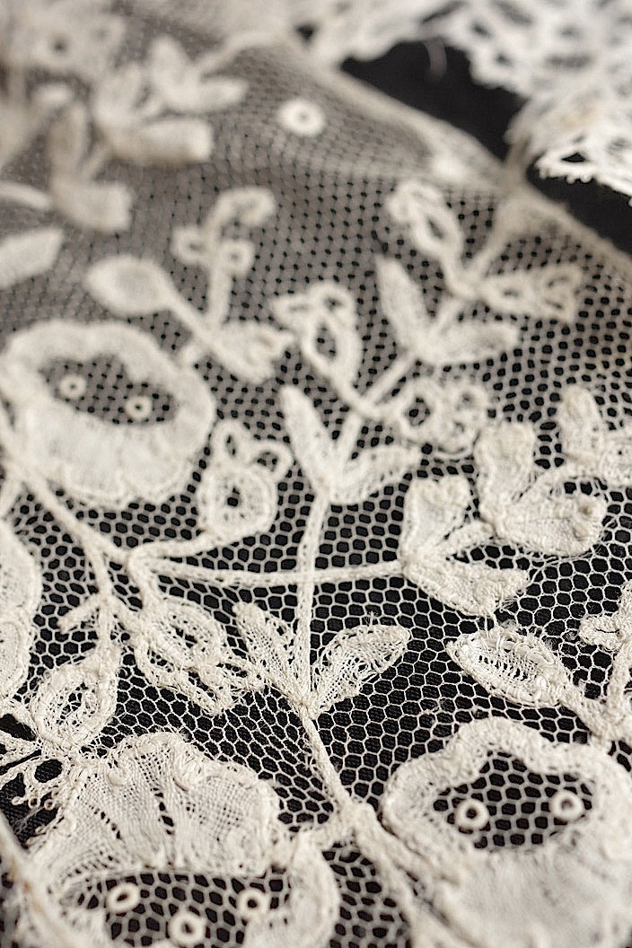 dentelle antique antique lace application angletail 5 pieces