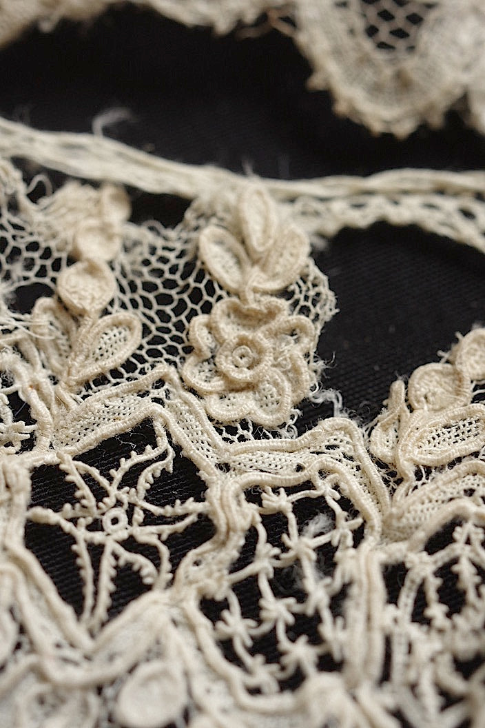 dentelle antique antique lace material for Bruxel etc.