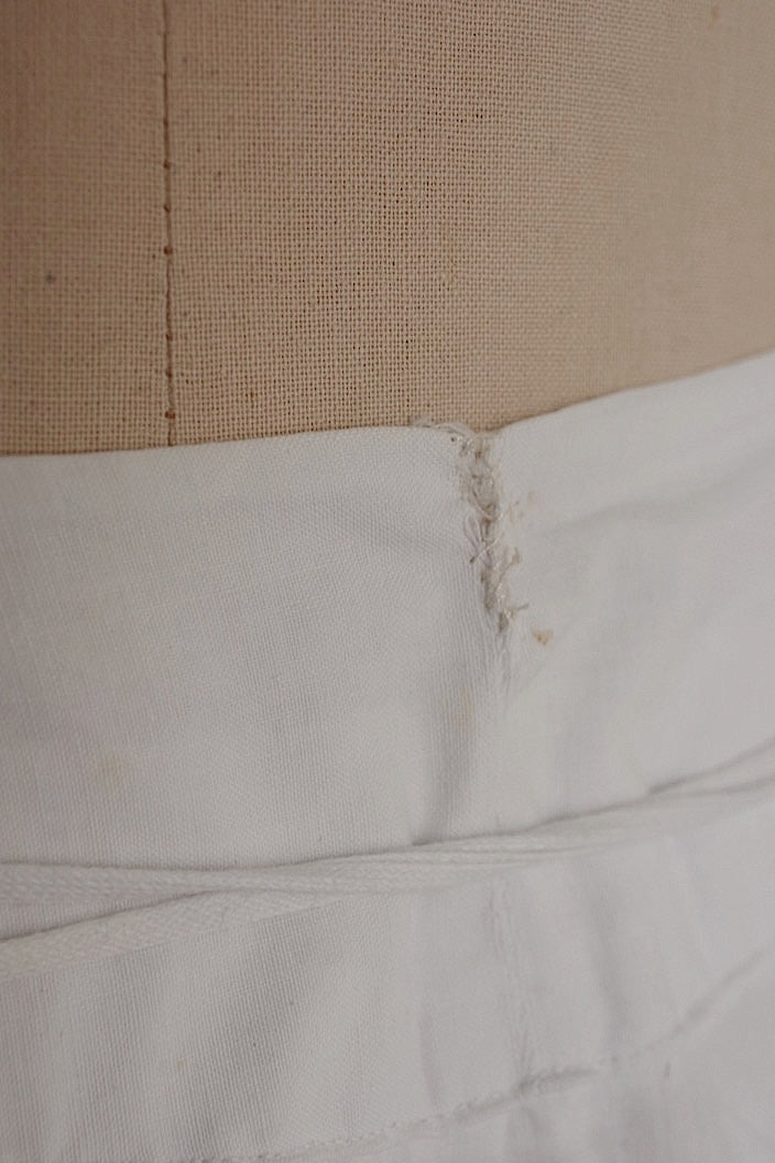vêtement antique antique cotton lace skirt