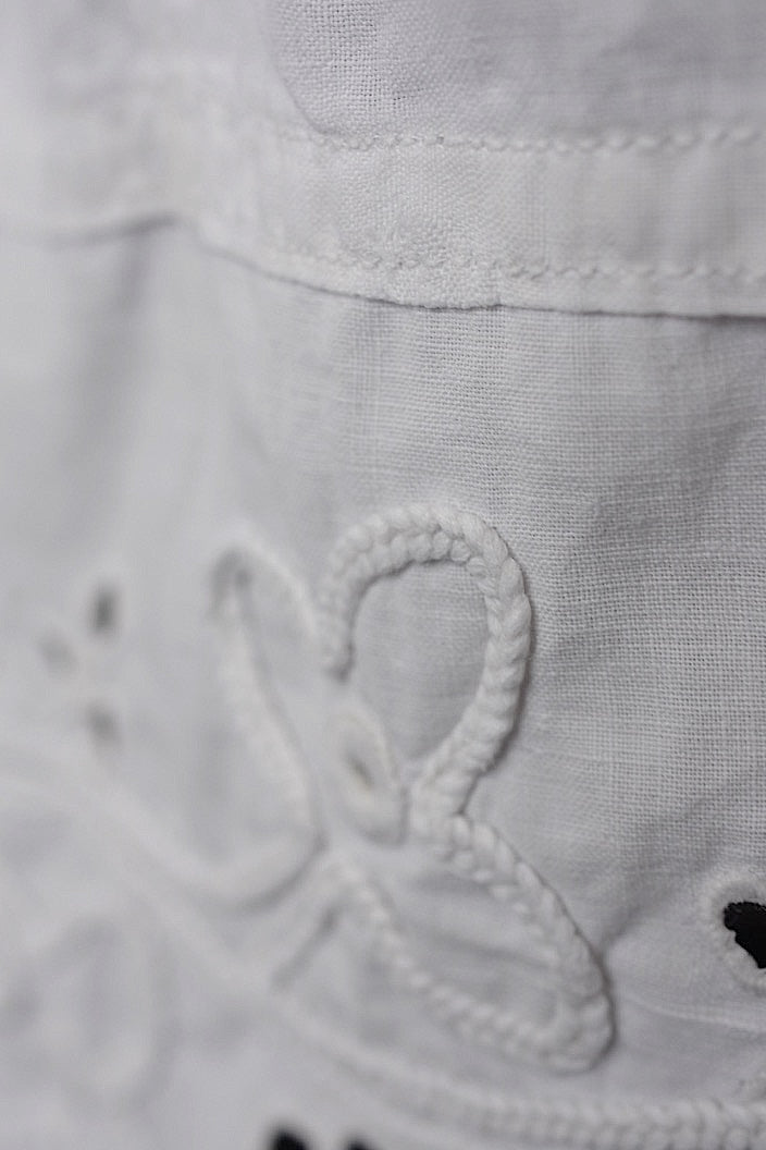 vêtement antique antique cotton lace skirt