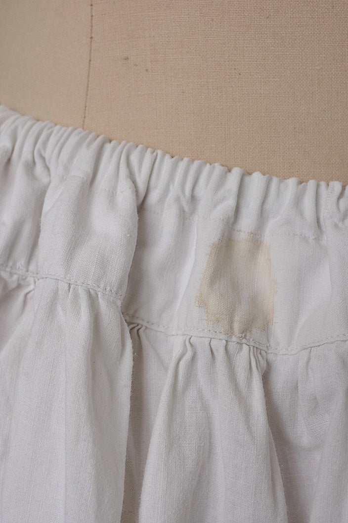 vêtement antique antique cotton lace skirt 2