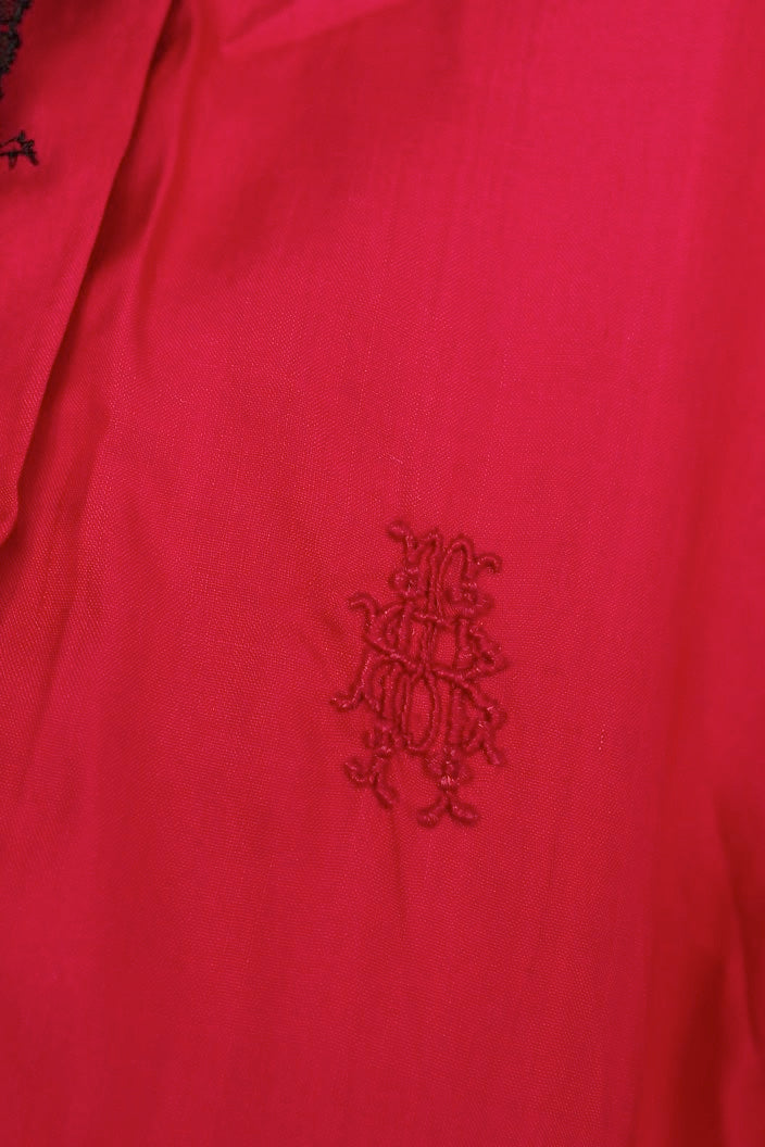 vêtement antique antique lace blouse red