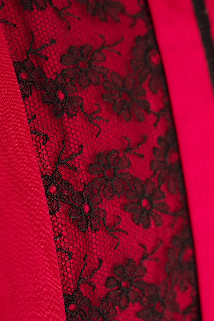 vêtement antique antique lace blouse red