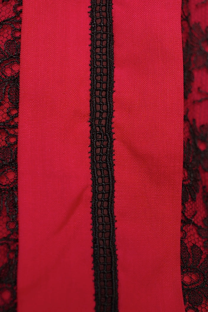vêtement antique antique lace blouse red
