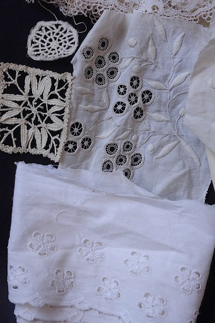 dentelle antique antique lace material 11cm