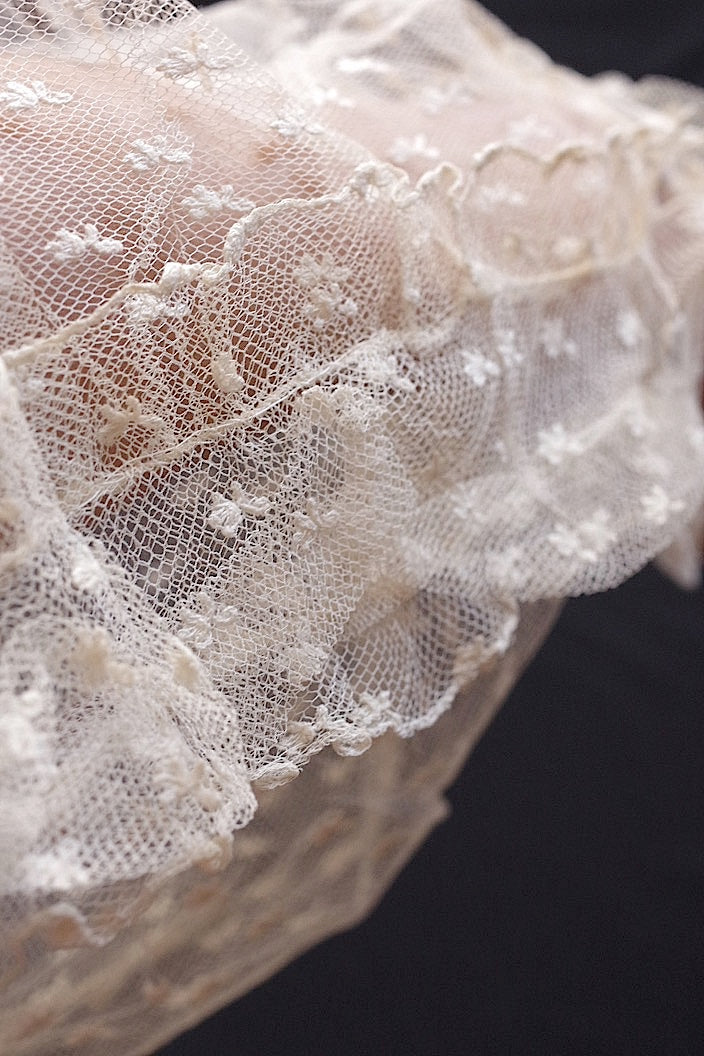 dentelle antique antique lace sleeve collar