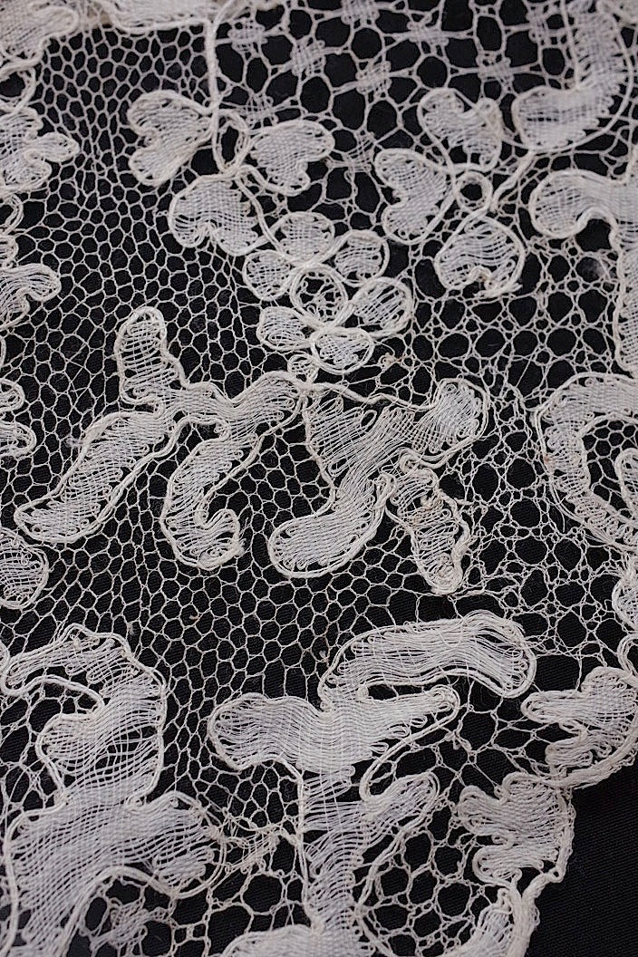 dentelle antique antique lace sleeve collar