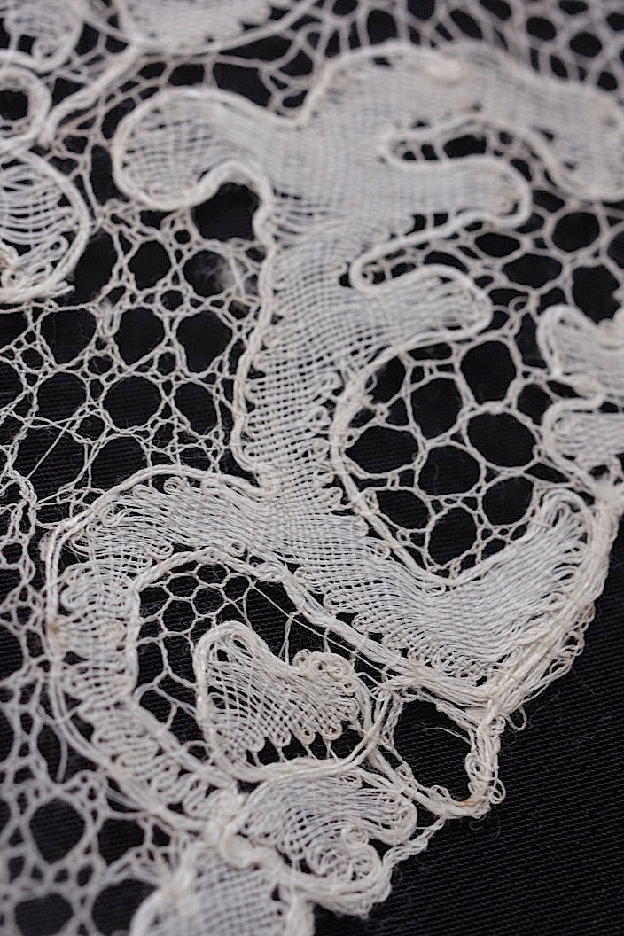 dentelle antique antique lace sleeve collar