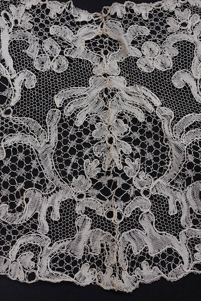 dentelle antique antique lace sleeve collar