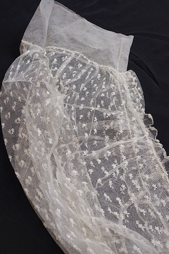 dentelle antique antique lace sleeve collar