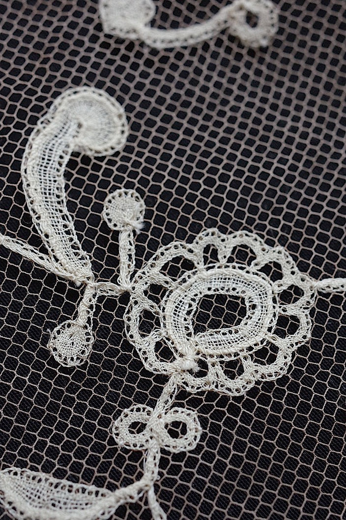 dentelle antique アンティークレース アプリカッションアングレテール ベール
