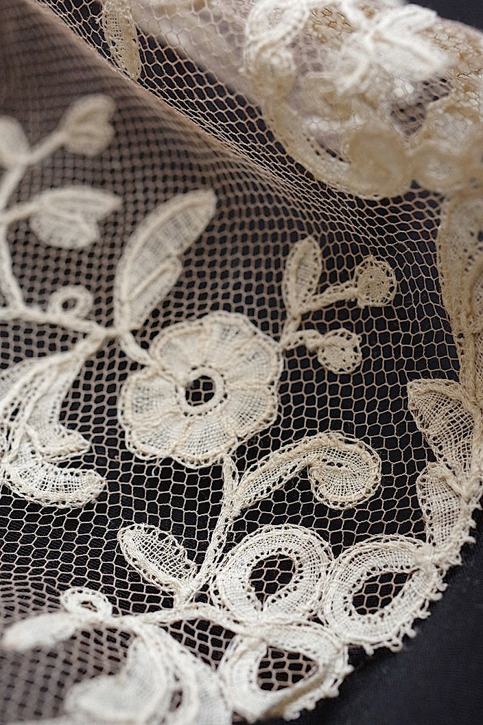 dentelle antique アンティークレース アプリカッションアングレテール ベール