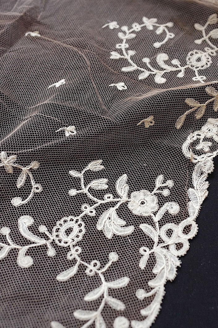 dentelle antique アンティークレース アプリカッションアングレテール ベール