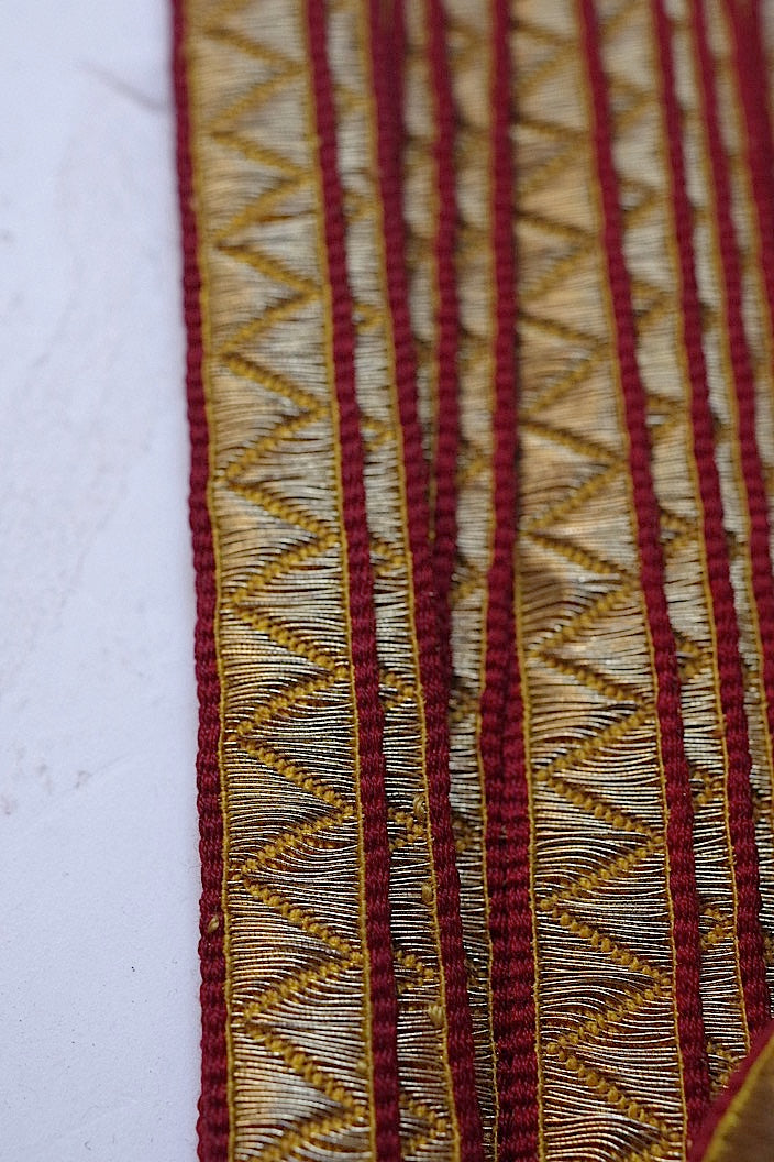 ruban antique アンティーク教会メタルテープ 225 219 68cm .FR a l'epoque