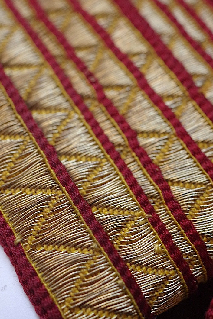 ruban antique アンティーク教会メタルテープ 225 219 68cm .FR a l'epoque