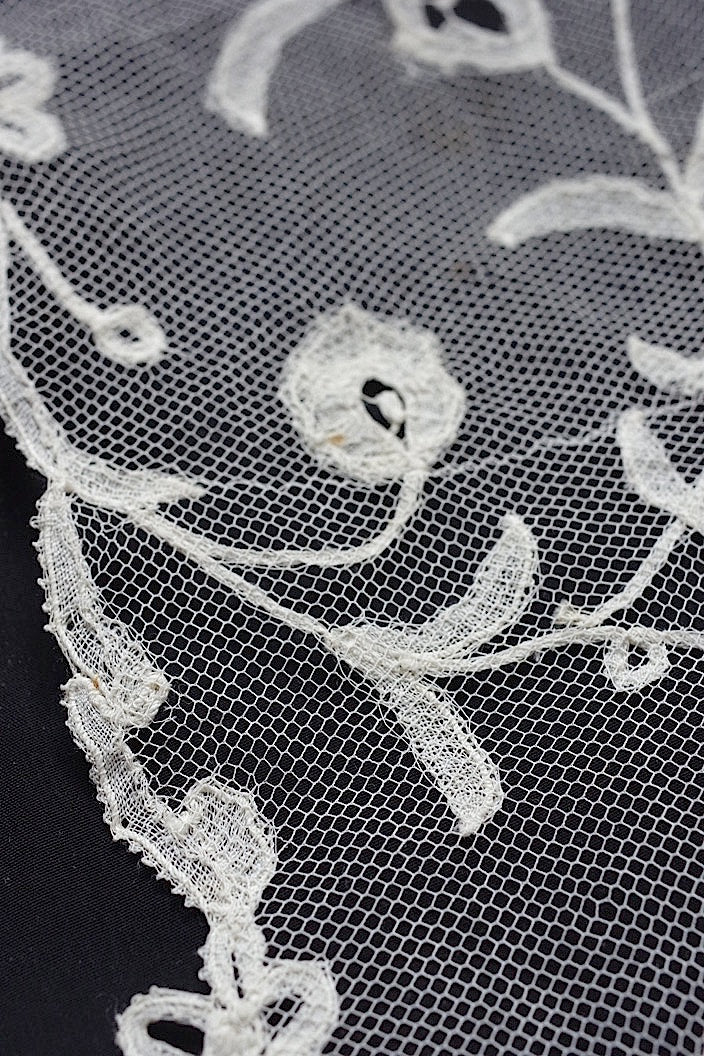 dentelle antique アンティークレース 大幅 アプリカッションアングレテール