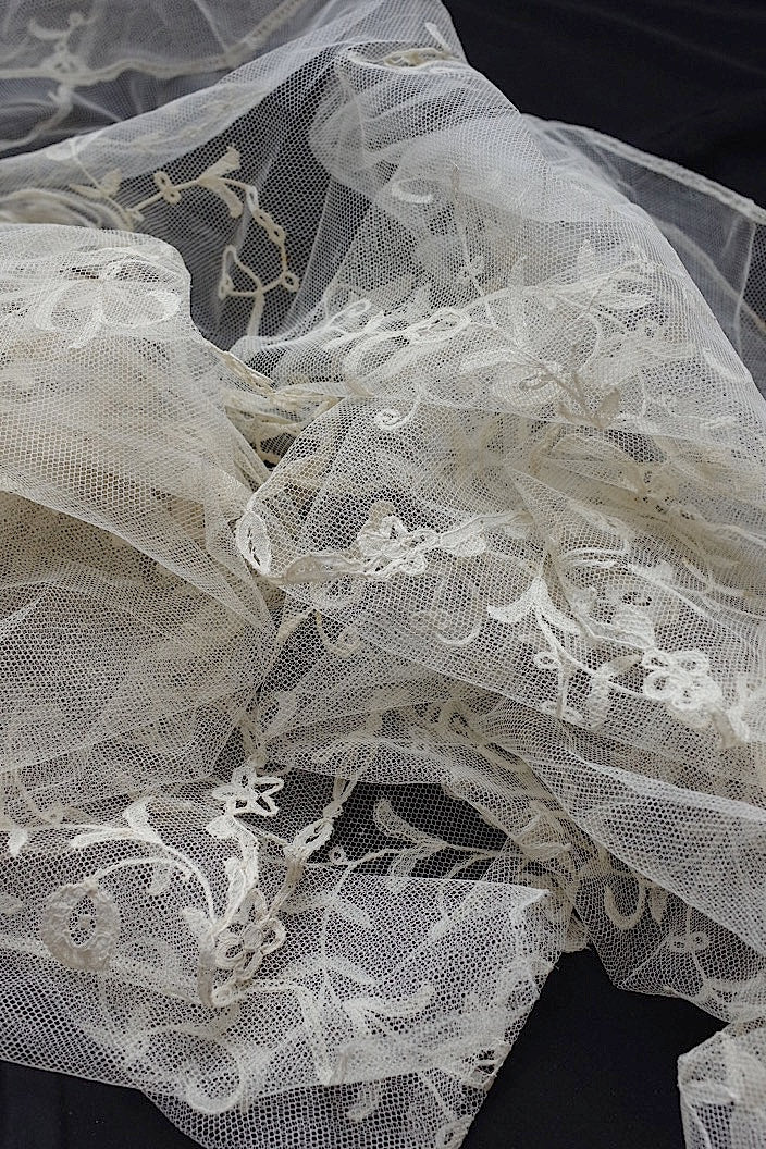 dentelle antique アンティークレース 大幅 アプリカッションアングレテール