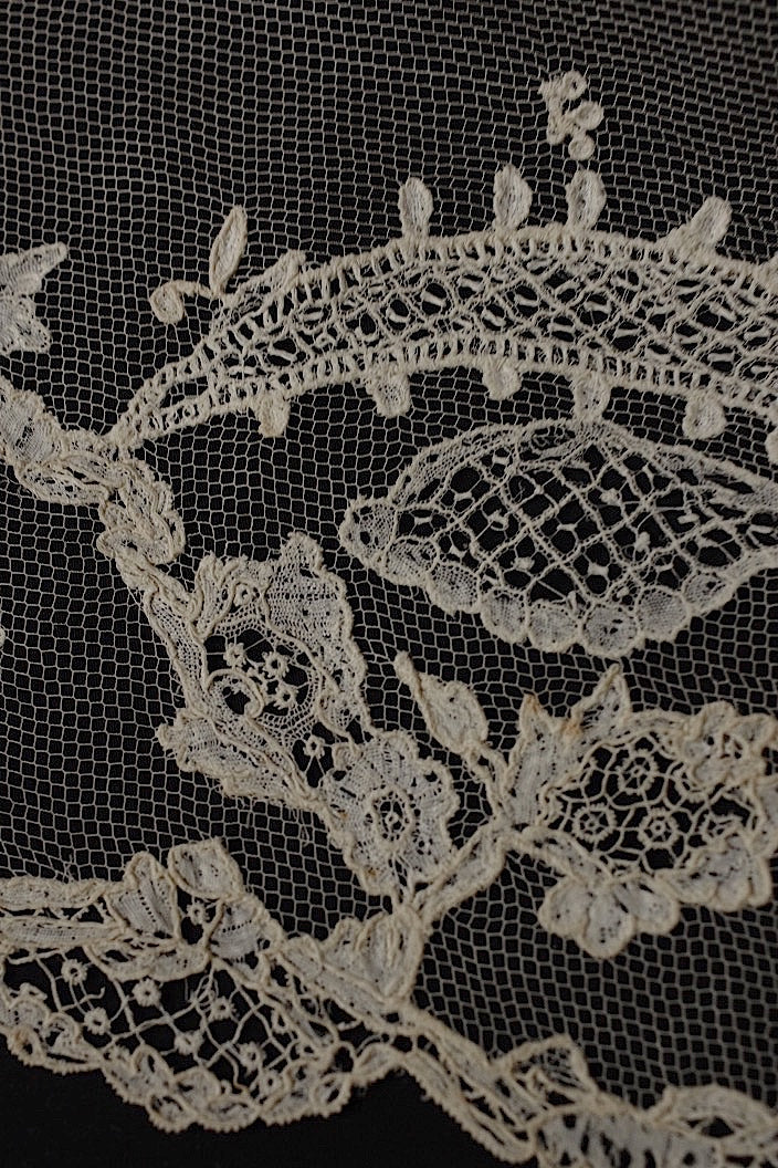 dentelle antique アンティークレース アプリカッションブリュクセル