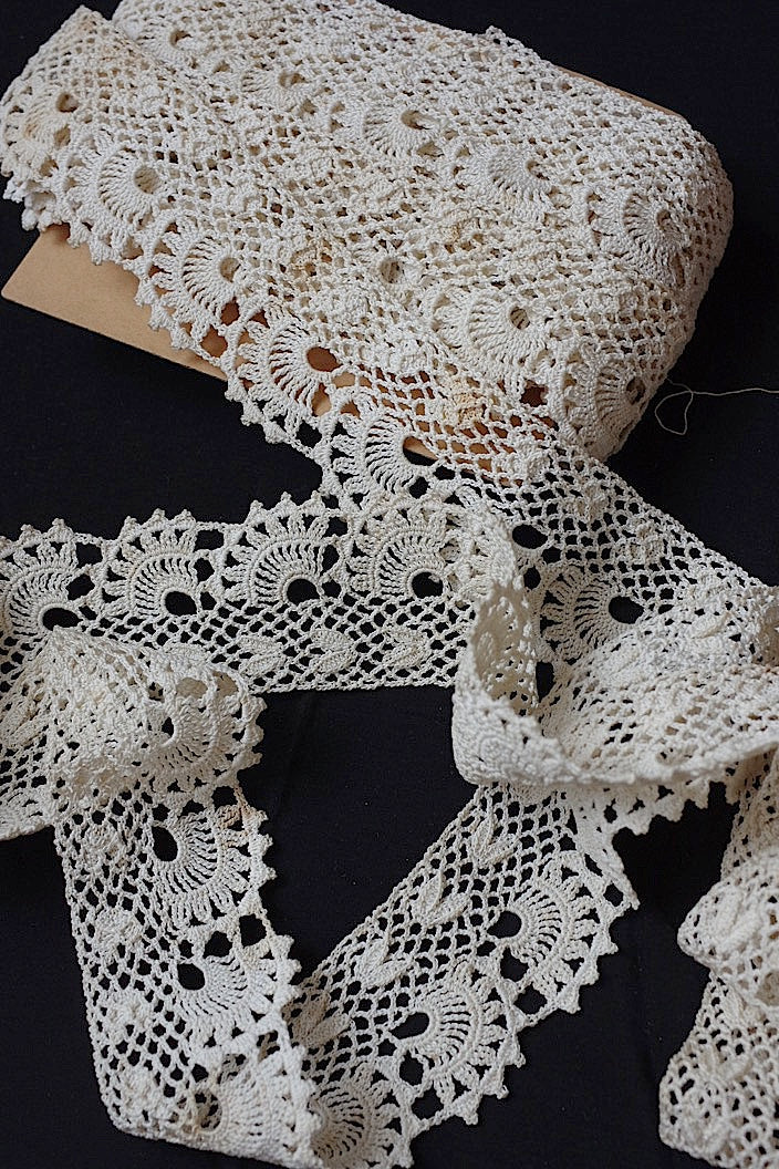dentelle antique アンティークレース クロシェレース 334cm 340cm