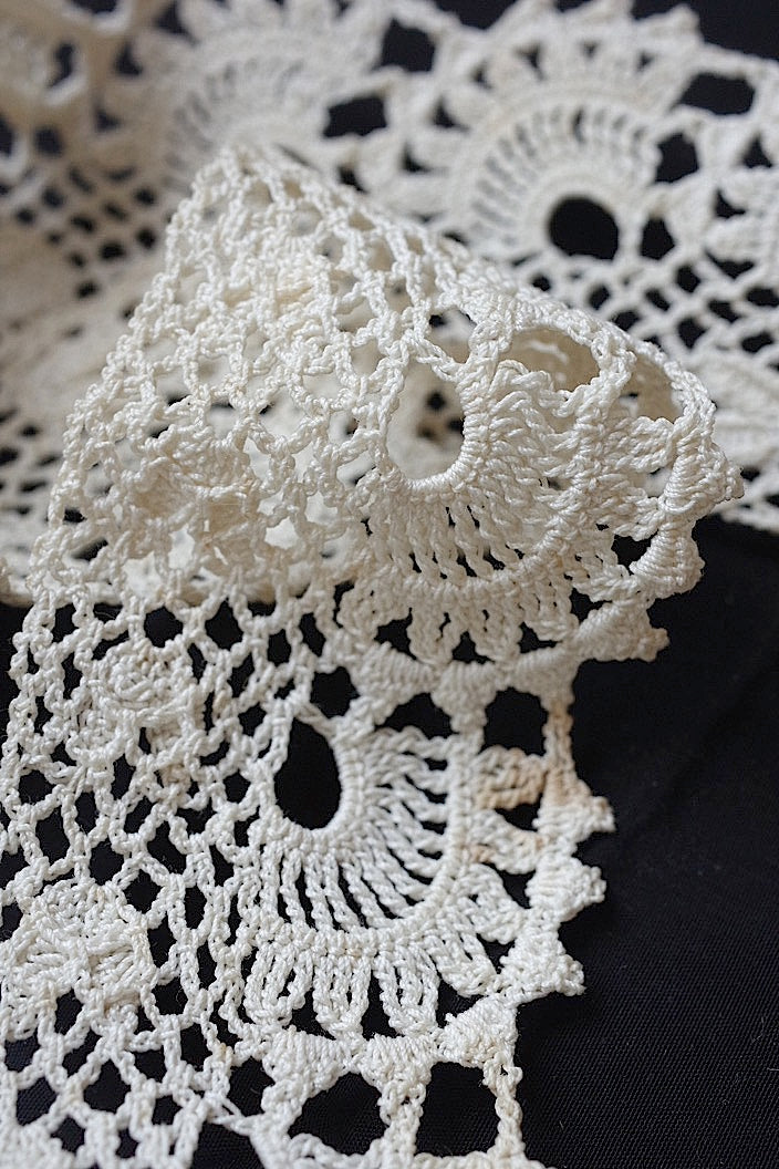 dentelle antique アンティークレース クロシェレース 334cm 340cm