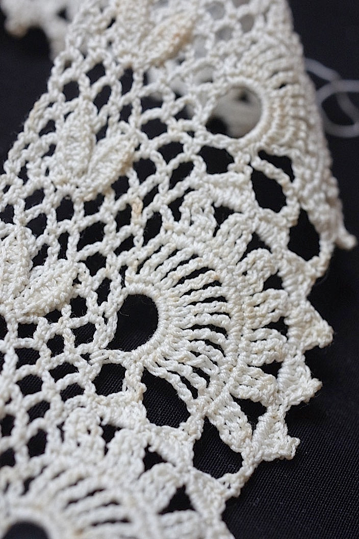 dentelle antique アンティークレース クロシェレース 334cm 340cm