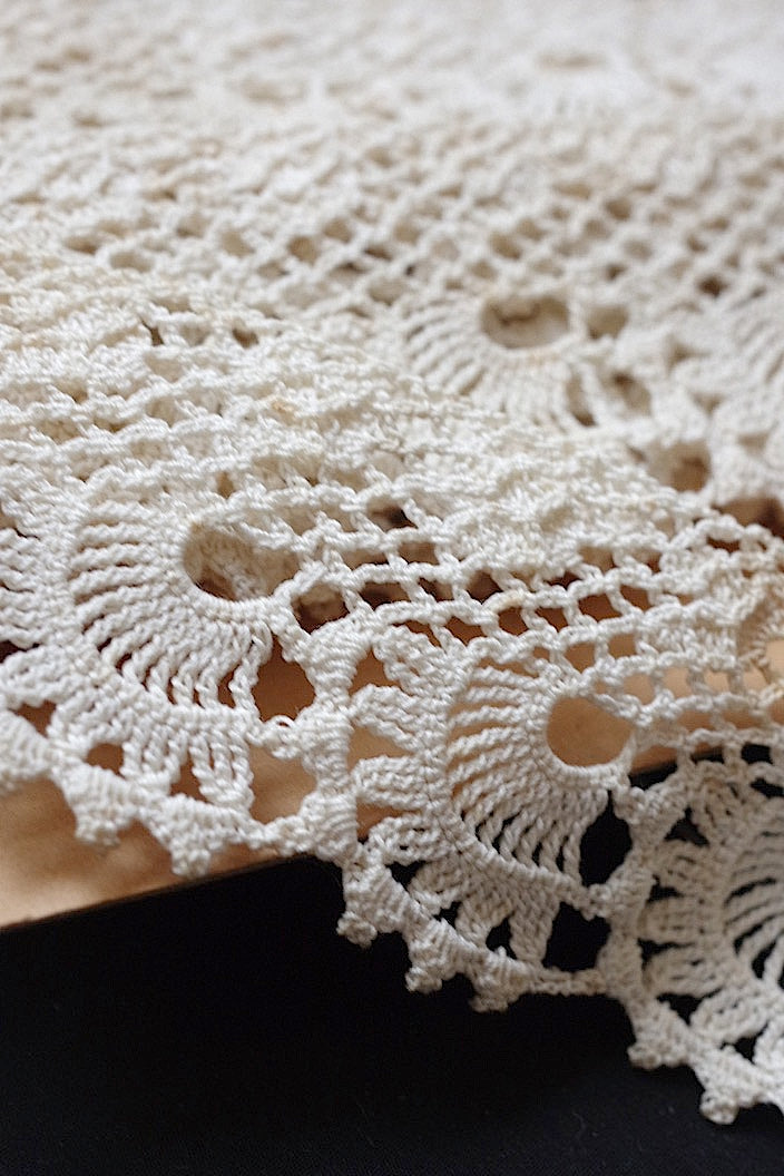 dentelle antique アンティークレース クロシェレース 334cm 340cm