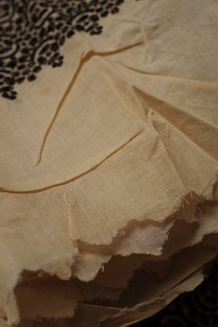 dentelle antique アンティークレース 刺繍スカラップ 192cm