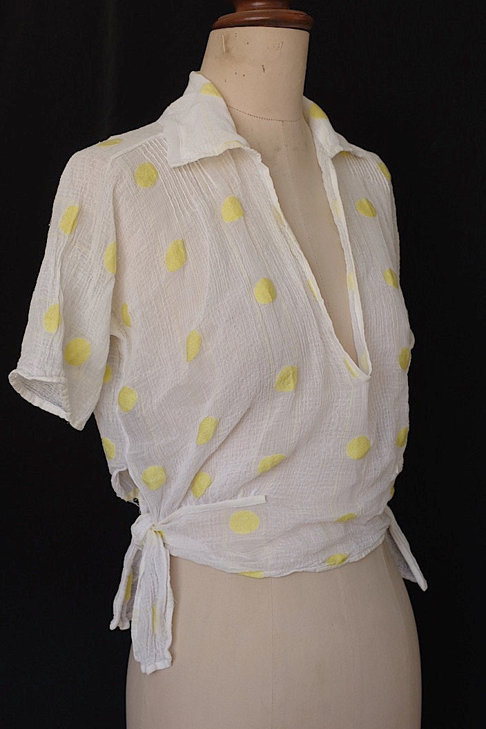 vêtement antique アンティークブラウス ポワン .FR a l'epoque
