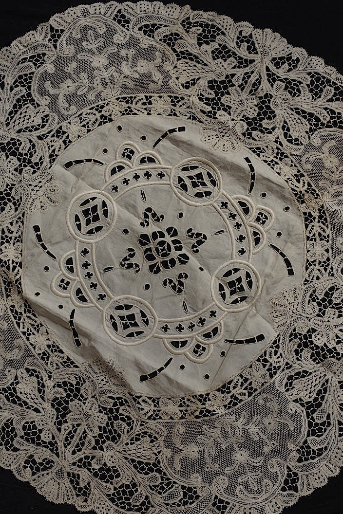 dentelle antique アンティークレース 刺繍 レース nappe lot