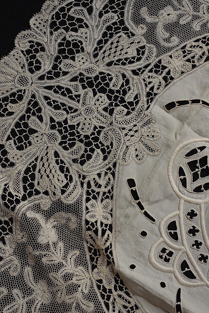 dentelle antique アンティークレース 刺繍 レース nappe lot