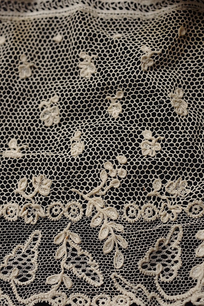 dentelle antique アンティークレース アランソンレース 220cm .FR a l'epoque