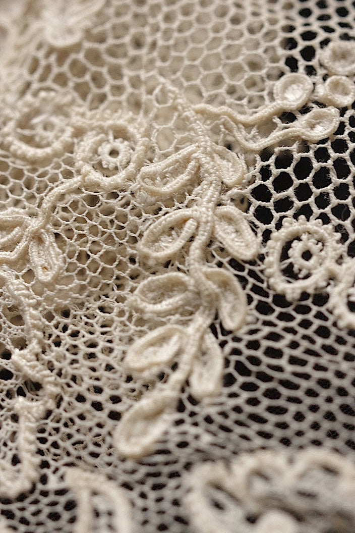 dentelle antique アンティークレース アランソンレース 220cm .FR a l'epoque