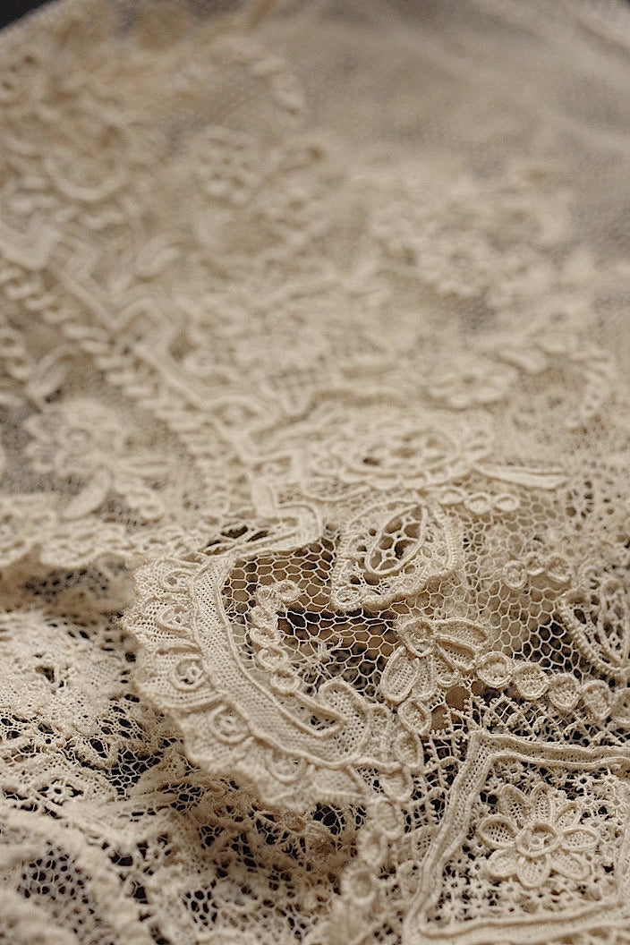 dentelle antique アンティークレース アランソンレース 143cm