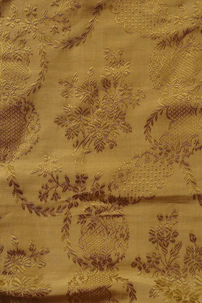 tissu antique アンティーク生地 ゴールド