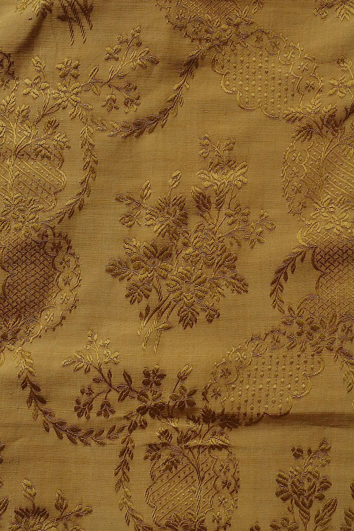 tissu antique アンティーク生地 ゴールド
