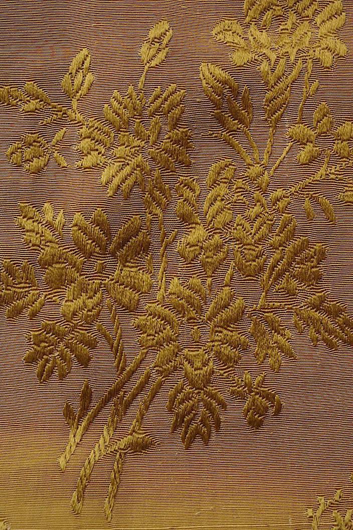 tissu antique アンティーク生地 ゴールド