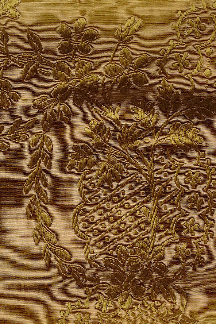 tissu antique アンティーク生地 ゴールド
